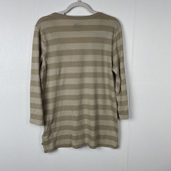 The North Face Woman’s Striped 3/4 Sleeve Shirt Top Size Large. - Picture 4 of 8